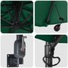 vidaXL Garden Parasol Green 248 x 248 x 148 cm Polyester and Steel
