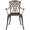 vidaXL Garden Dining Set 5 pcs Bronze Aluminium