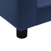 vidaXL Dog Sofa Foam Cushion Blue 60x43x30 cm Plush&Faux Leather