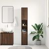 vidaXL Bathroom Cabinet Brown Oak 30x30x183.5 cm Engineered Wood