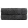 vidaXL Premium Shower Towels "SOLUND" 2 pcs Anthracite 70x140 cm 600 gsm