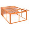 vidaXL Garden Animal Cage 150x100x50 cm Solid Firwood