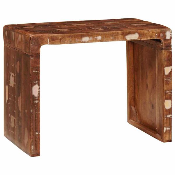 vidaXL End Table 60 x 35 x 45 cm Solid reclaimed wood