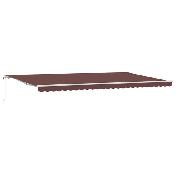 vidaXL Automatic Retractable Awning Brown 600x300 cm