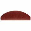 vidaXL Stair Mats Self-adhesive 10 pcs 65x21x4 cm Bordeaux Red Half Round Large