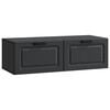 vidaXL Wall-Mounted TV Cabinet Black 98 x 41 x 30 cm Engineered Wood