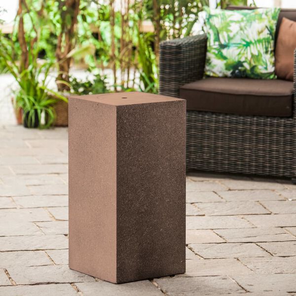 HEISSNER Terrace Fountain Pedestal 39x39x68 cm Brown