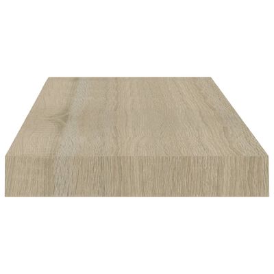 Single rectangular light wood shelf plank