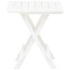 vidaXL Folding Garden Table White 45x43x50 cm Plastic