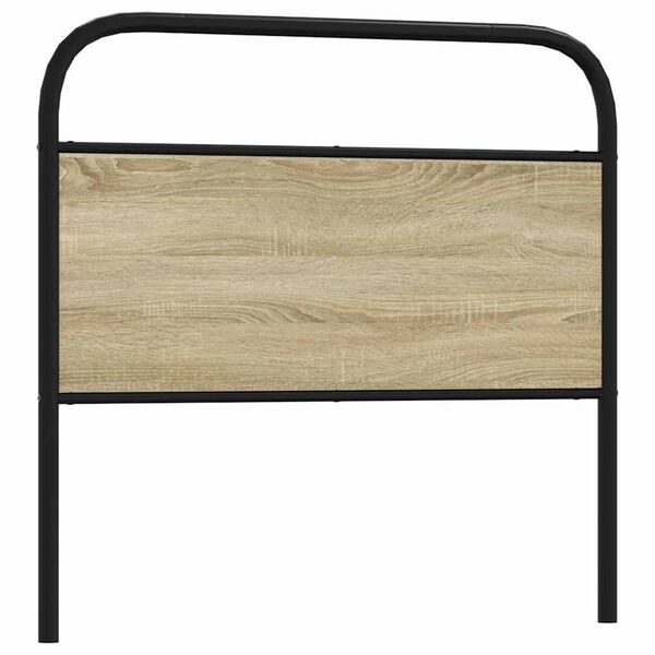 vidaXL Replace Headboard Sonoma Oak 90 cm Steel and Engineered Wood
