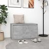 vidaXL Hall Bench 80x40x45 cm Concrete Grey Engineered Wood