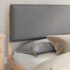 vidaXL Bed Frame with Upholstered Headboard Light Grey 180 x 200 cm