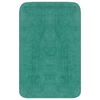 vidaXL Bathroom Mat Set 2 Pieces Fabric Turquoise