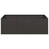 vidaXL Planter Black 120x80x40 cm Steel