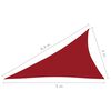 vidaXL Sunshade Sail Oxford Fabric Triangular 4x5x6.4 m Red