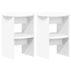 vidaXL Side Cabinet 2 pcs White &Oslash;40 x 50 cm Engineered Wood