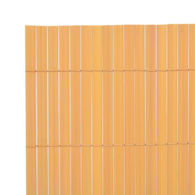 vidaXL Double-Sided Garden Fence PVC 90x500 cm Yellow