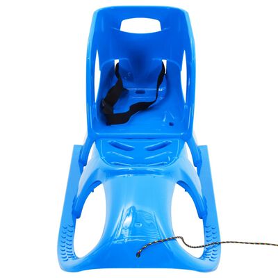vidaXL Sledge with Seat Blue 102.5x40x23 cm Polypropylene