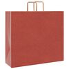 vidaXL Paper Bags 250 pcs with Handles Red 54x15x49 cm