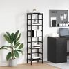 vidaXL Bookshelf Black Oak 40 x 29.5 x 149 cm Engineered Wood