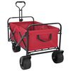vidaXL Folding Shopping Trolley 89 x 63 x 96 cm Red 200 kg