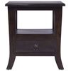 vidaXL Bedside Cabinet Light Black 40x40x45 cm Solid Wood Mahogany