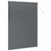 vidaXL Window Blind with Curtains Manual Dark grey Aluminium