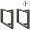 vidaXL Coffee Table Legs T-Shaped&nbsp;2 pcs Anthracite 70x25x(42-43) cm Steel