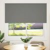 vidaXL Roller Blind Blackout Grey 165x150 cm Fabric Width 161.6 cm Polyester