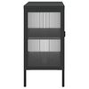 vidaXL Sideboard Black 105x35x70 cm Glass and Steel