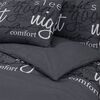 vidaXL Duvet Cover Set Black 220x240 cm Cotton