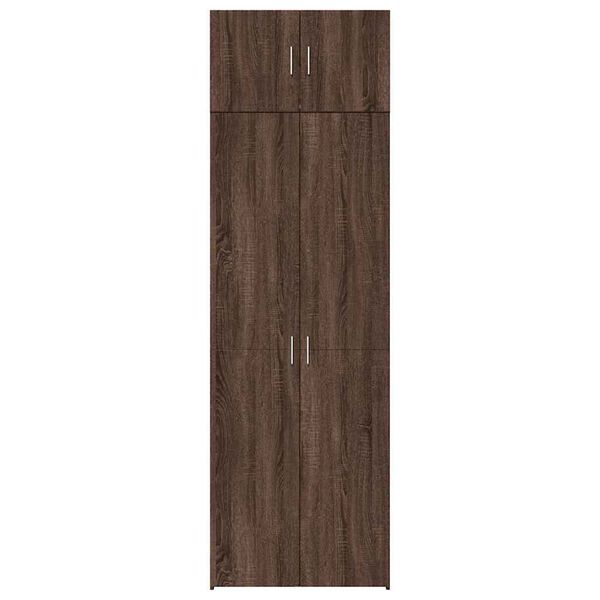 vidaXL Storage Cabinet Brown Oak 70x42.5x225 cm Engineered Wood