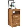 vidaXL Drawer Cabinet Old Wood 40x50x76 cm Engineered Wood