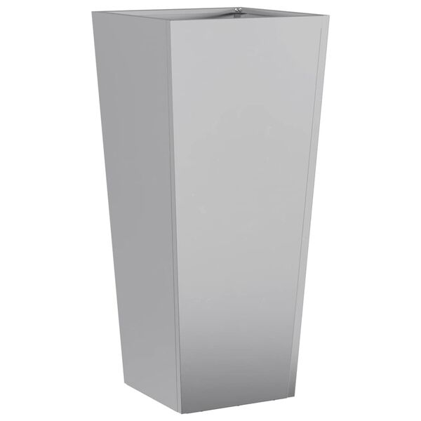 vidaXL Garden Planter 35x35x75 cm Galvanised Steel