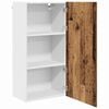 vidaXL Hanging Cabinet with Door Old Wood and White 50 x 31 x 100 cm