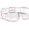 vidaXL 5 Piece Garden Sofa Set Impregnated Wood Pine