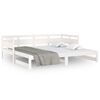 vidaXL Pull-out Day Bed without Mattress White 2x(90x190) cm