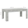 vidaXL Dining Table Concrete Grey 180x90x76 cm Engineered Wood