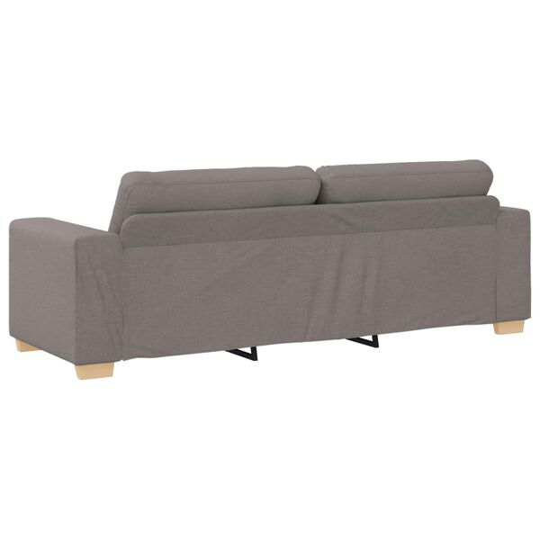 vidaXL Sofa Taupe 221 x 78 x 80 cm Fabric