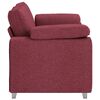 vidaXL Sofa Wine Red 160 x 77 x 82 cm Fabric
