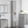 vidaXL Bathroom Cabinet Grey Sonoma 30.5 x 30 x 195 cm Engineered Wood