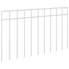 vidaXL Garden Fence Panel 24 pcs 50 x 30 cm Galvanised Steel Silver