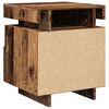 vidaXL Bedside Cabinet with LED Lights Old Wood 40x39x48.5 cm