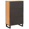 vidaXL Sideboard with Shelf Brown 90 x 33.5 x 75 cm Solid Mango Wood