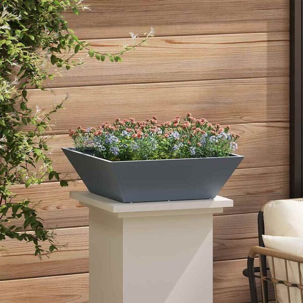 vidaXL Garden Planter 5 pcs Anthracite 50 x 50 x 15 cm