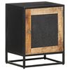 vidaXL Bedside Cabinet | Natural wood | Rough mango wood | Small