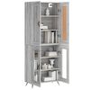 vidaXL Highboard Grey Sonoma 69.5x34x180 cm Engineered Wood