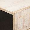 vidaXL Bedside Cabinet White 50 x 33 x 62 cm Solid Mango Wood
