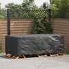 vidaXL Furniture Cover Plain Black 229 x 113 x 73 cm 210D