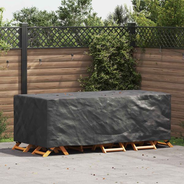 vidaXL Furniture Cover Plain Black 229 x 113 x 73 cm 210D